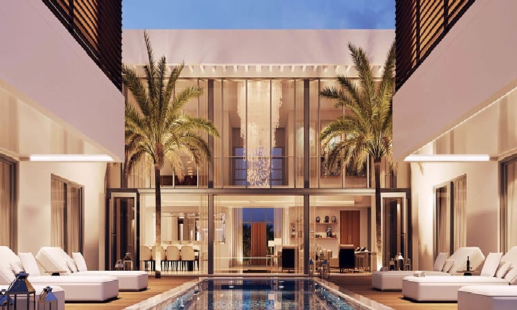 فلل للبيع في القناة على الواجهة المائية في دبي