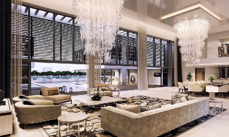 فلل للبيع في القناة على الواجهة المائية في دبي